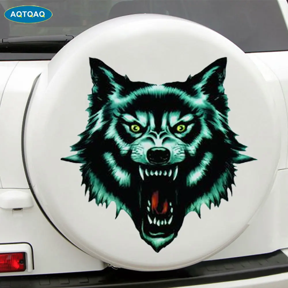 1 шт. наклейка на голову волка с животными бампер окна автомобили грузовики