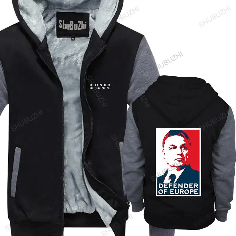 

warm coat men fleece hoody hoodies hoodie V. Orban Hungary Ungarn Budapest Grenze Europa men winter sweatshirt drop shipping