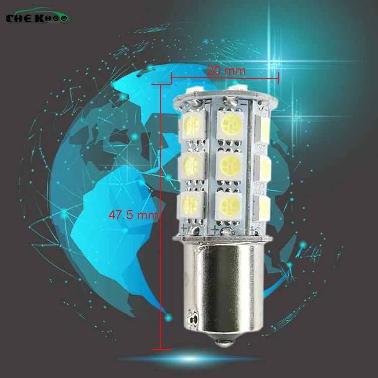 

5050 1156 BA15S 27SMD White LED Bulb Lamp P21W R5W R10W 1157 Led Bulbs Turn Signal Reverse Lights Car Light Tail Parking DC12V