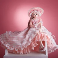 Кукла шарнирная, 60 см, 1/3 шарнирных суставов, 12 видов стилей, с полный комплект одежды платьем, париком, обувью, макияжем, подарок для девочек, ...