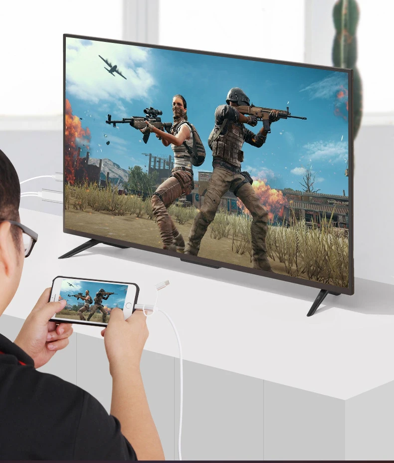3 в 1 MHL кабель для iPhone HDMI для samsung телефон к проектору/ТВ 2 м MHL к HDMI кабель 1080P HD ТВ кабель адаптер для iPhone X