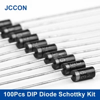 100pcs dip diode fast switching schottky diode kit set 1n4007 fr107 fr207 1n5819 1n5399 1n5408 1n5822 8values