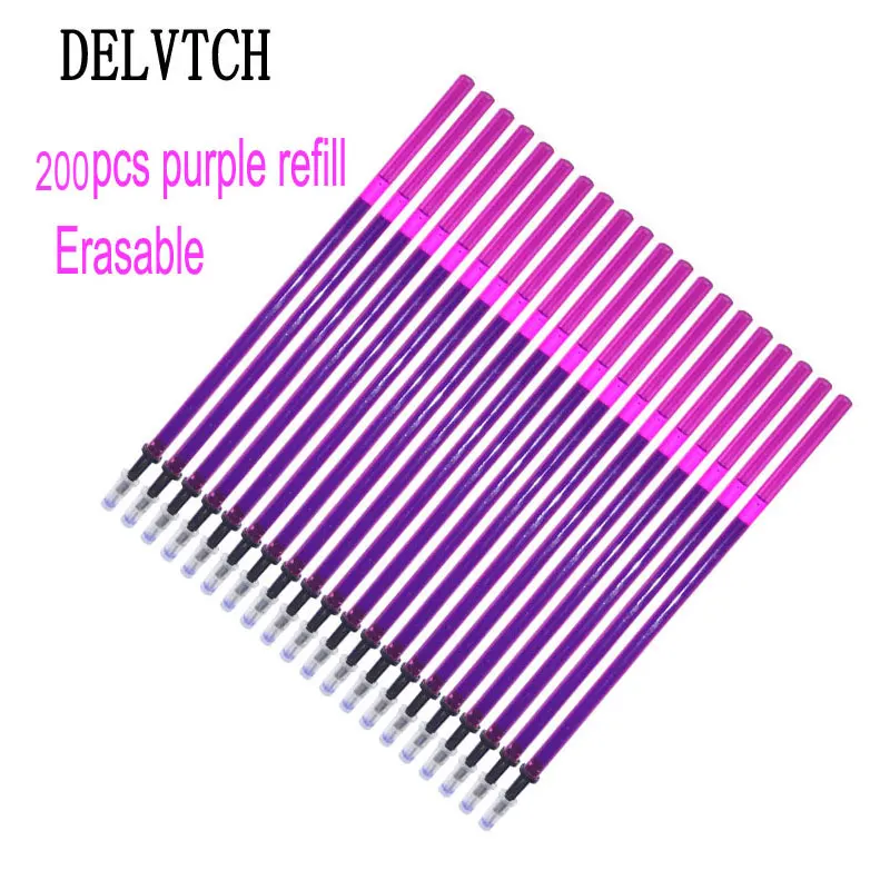 200 шт./компл. 0 5 мм гелевая ручка стержень со стираемыми чернилами стираемая с
