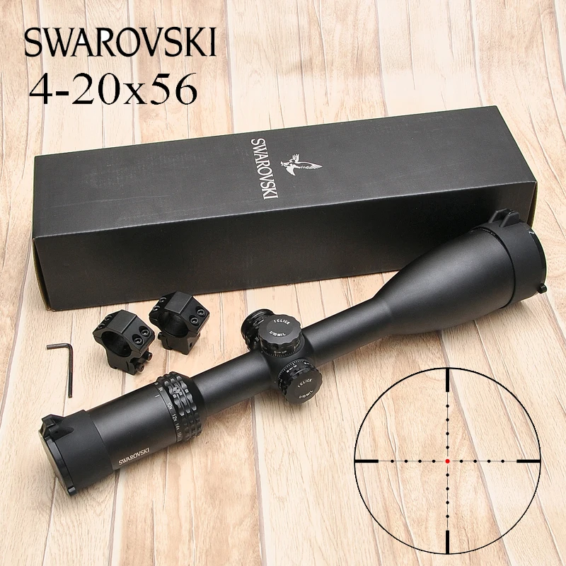 Swarovskl 4-20X56 тактика прицел охотничья белая буква маркировочная винтовка прицелы оптические прицелы