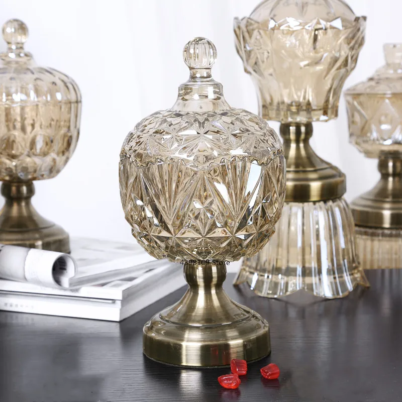 Нордическая Хрустальная стеклянная банка многофункциональная для хранения