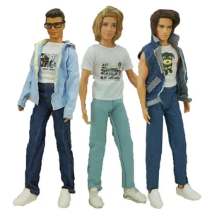 Imported Ken Doll Cloth Jeans Denim Jacket Coat Trousers Hoodie Doll Boyfriend Ken Clothes Daily Wear Casual 
