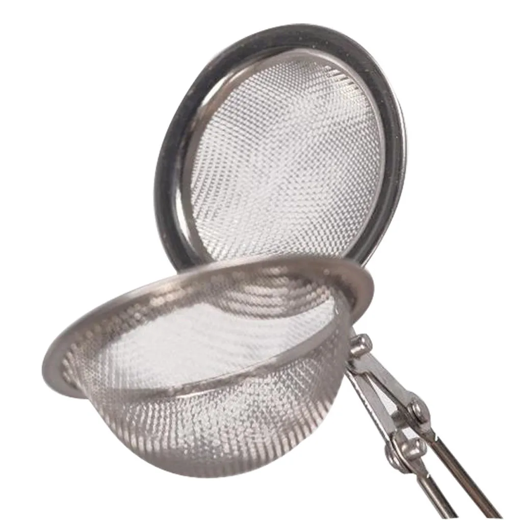 Сетчатый ситечко для заварки чая из нержавеющей стали, многоразовый металлический чайный пакетик, фильтр для рассыпчатых листьев, ситечко для зеленого чая для кружки, чайный горшок, чайная посуда