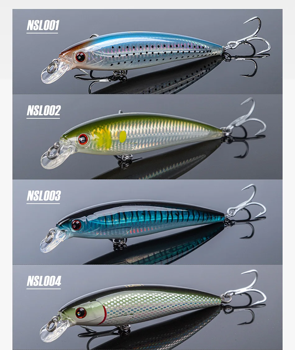 Explore la amplia gama de señuelos de pesca NSL01-04 para un rendimiento de pesca óptimo