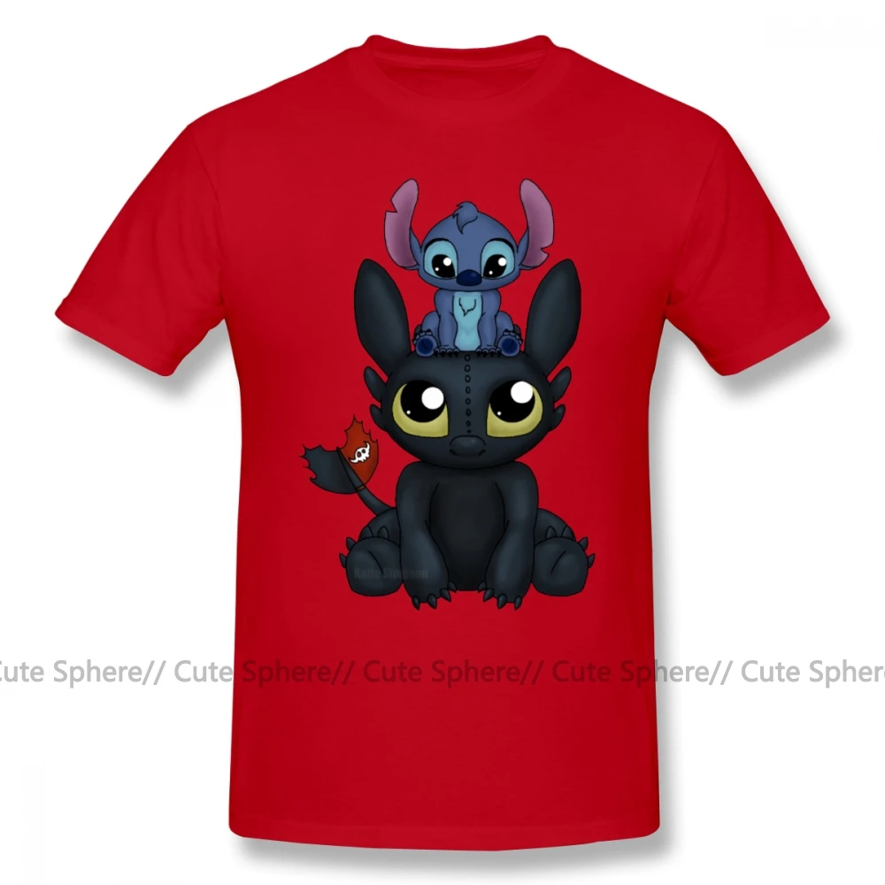 Red Футболка Lilo Stitch, футболка Can I Sit Here, футболка с коротким рукавом и принтом, Мужская Базовая забавная футболка большого размера из 100 хлопка - Цвет: Red