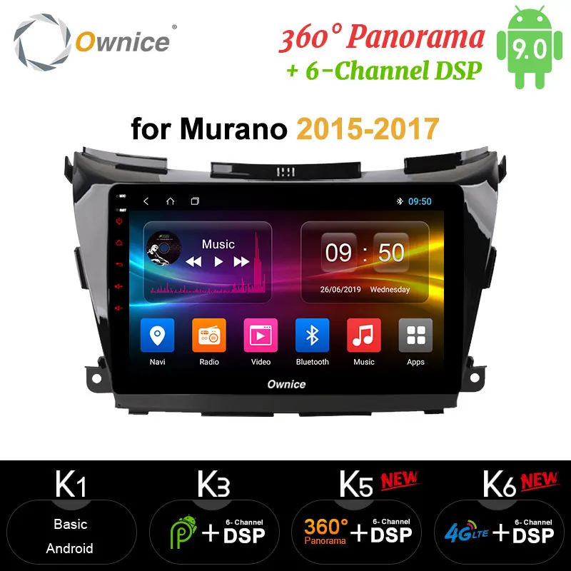 Ownice 8 ядер Android 9 0 навигация GPS DVD радио плеер carplay 4G LET DAB + 360 панорама DSP SPDIF для Nissan