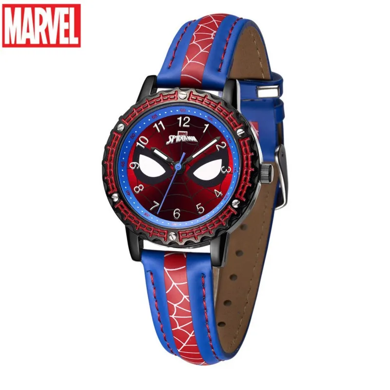Original Disney Marvel Spider-man Boy Pointer Watch Cartoon Student Waterproof Quartz Watch Children's Birthday Gift disney cartoon children s quartz wristwatch mickey mouse spider man batman cartoon watch boy and girl gift kids watch quartz