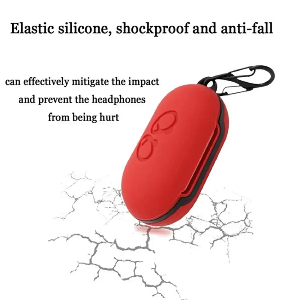 Симпатичные Портативные силиконовые Bluetooth беспроводные наушники зарядный ящик