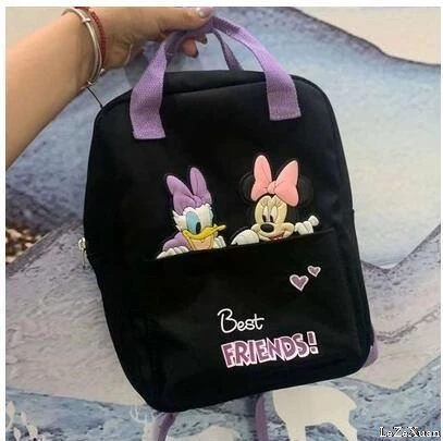 Диснеевских мультфильмов модный Микки Маус Нейлоновый Рюкзак Сумки силиконовый