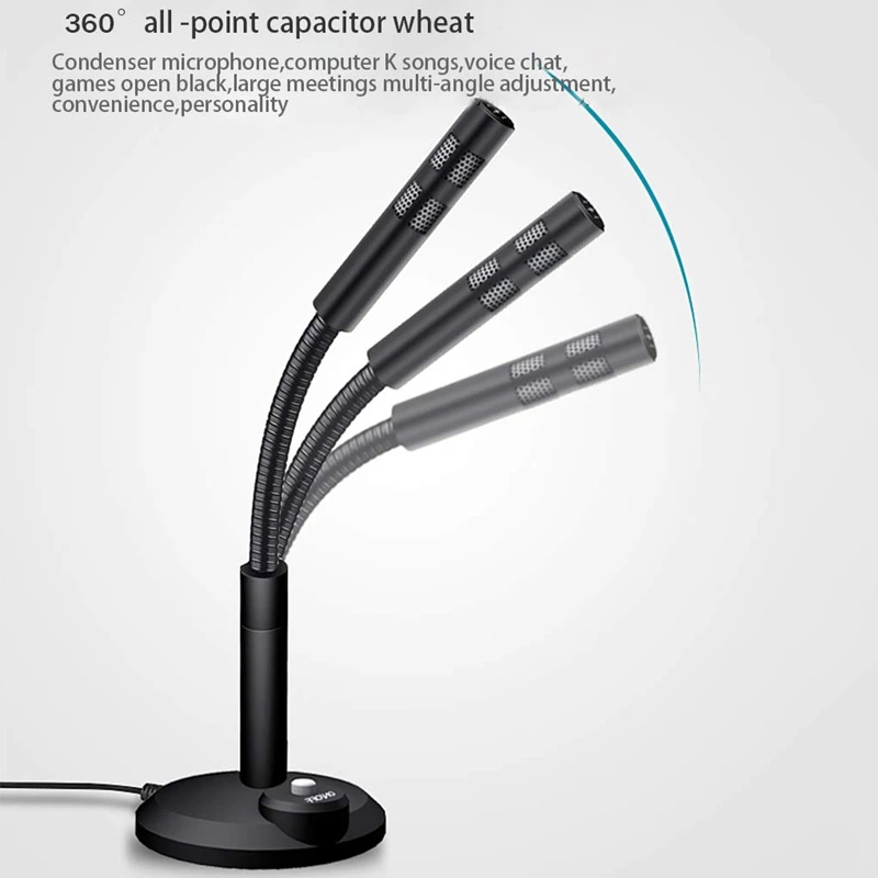 Кнопочный переключатель USB проводной компьютерный микрофон Настольный деловой