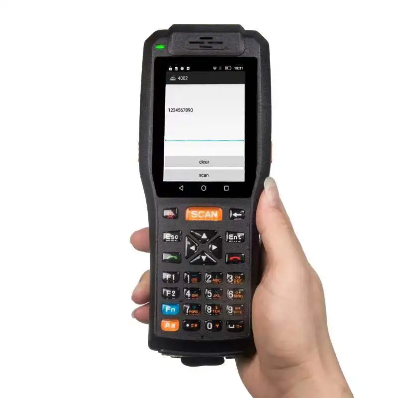 Карманный терминал POS 58 мм принтер для чеков Wi Fi Bluetooth NFC android pda 1d 2d сканер штрих