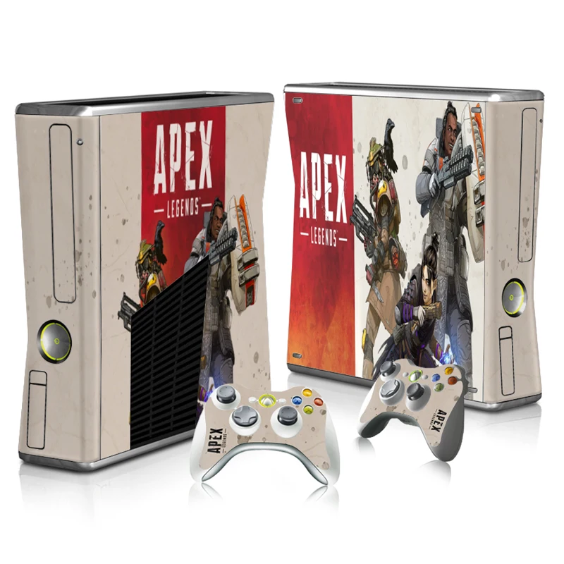 Виниловый фон для Стикеры Xbox 360 Slim консоли + 2 контроллера крышка Комплект