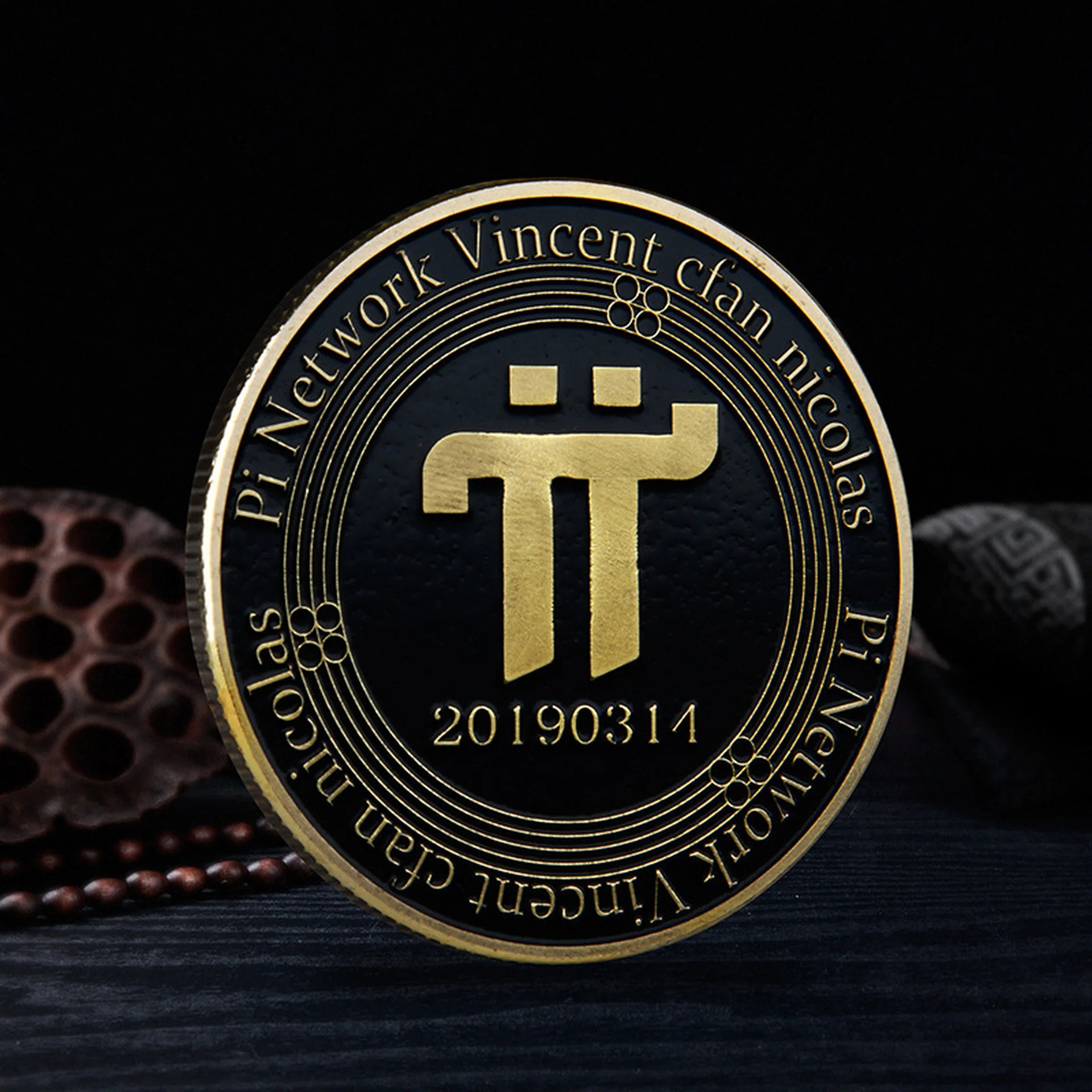 

PI Commemorative Coin Virtual Distribution Coin Mining Token Virtual Coin Commemorative Coin Double-sided Embossed Medal