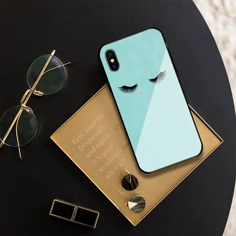

Blue Hepburn Phone Case For Iphone 11 Pro XR XS MAX 8 X 7 6S 6 Plus Tempered Glass Cove Fundas