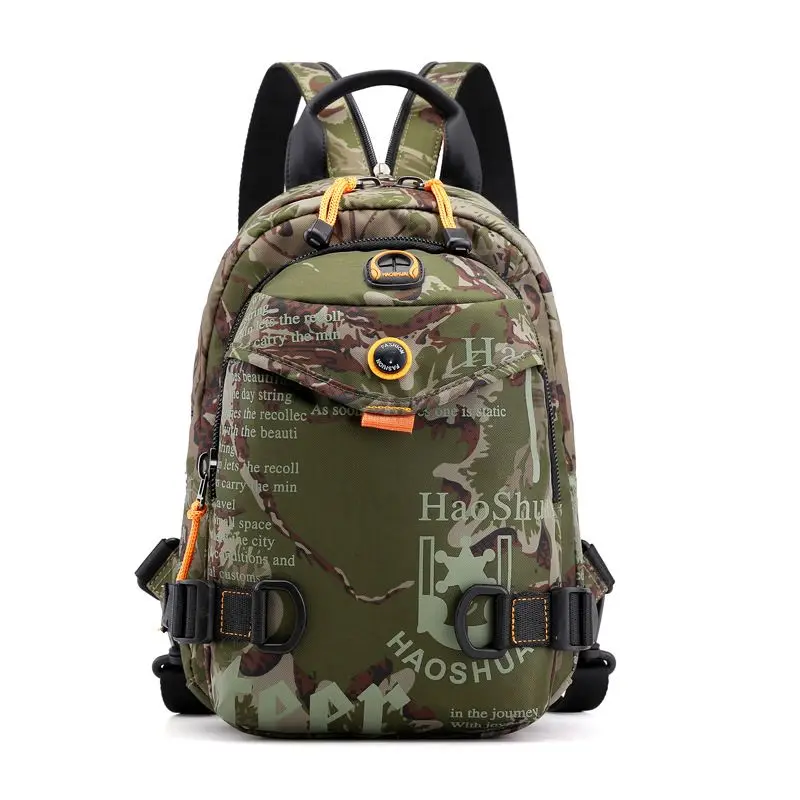 

Hot Camouflage Chest Bag New Anti-thief Men Crossbody Bag Waterproof Shoulder Bags USB Charging Trip For Male Travel Pack S2452