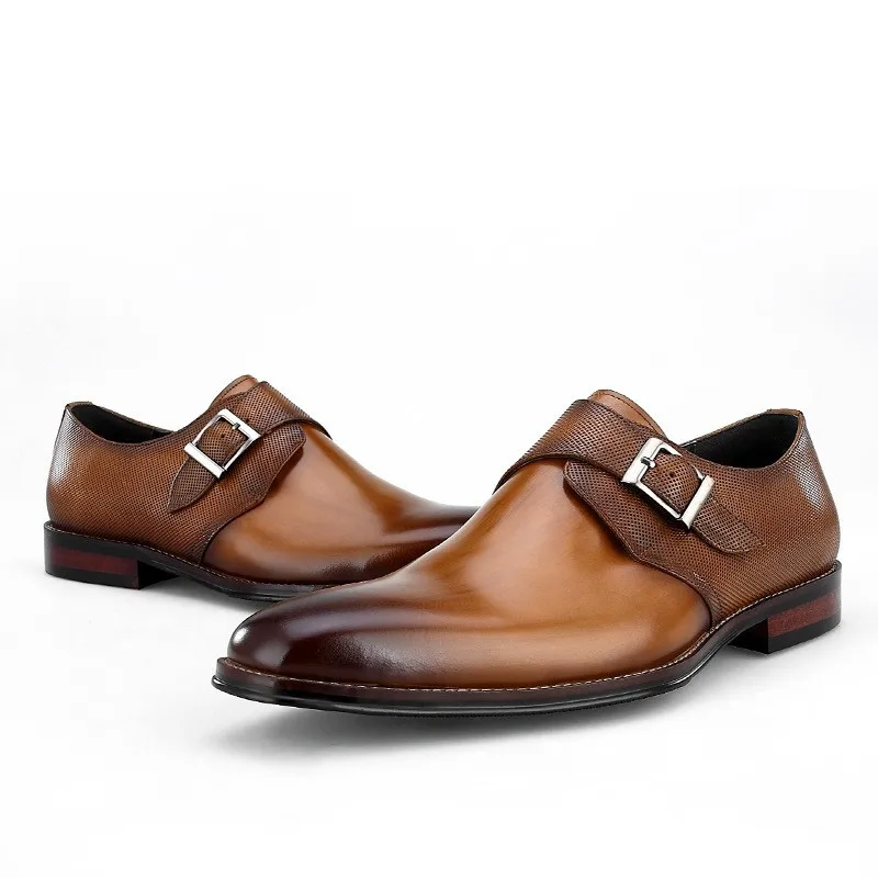 Итальянские дизайнерские деловые мужские туфли оксфорды из натуральной кожи с