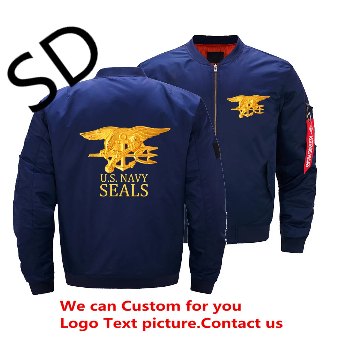 USA Army Navy Seals Bomber Jacket Men's Fashion Thick Winter Military Motorcycle Jackets Men Flight Ma-1 Pilot Air Force Coat |