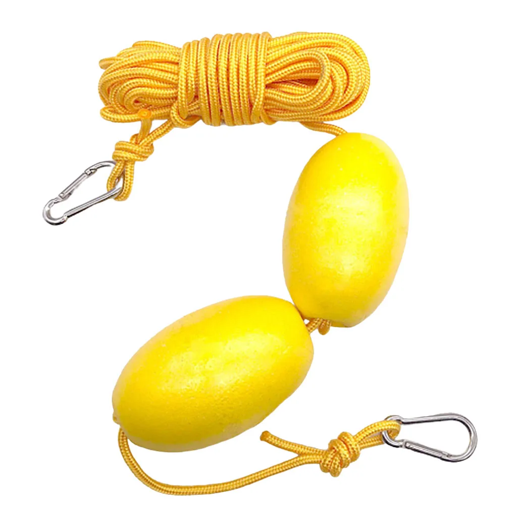 

9m 30ft Kayak Tow Rope Drifting Throw Anchor Line Floating Cord Dual Floats