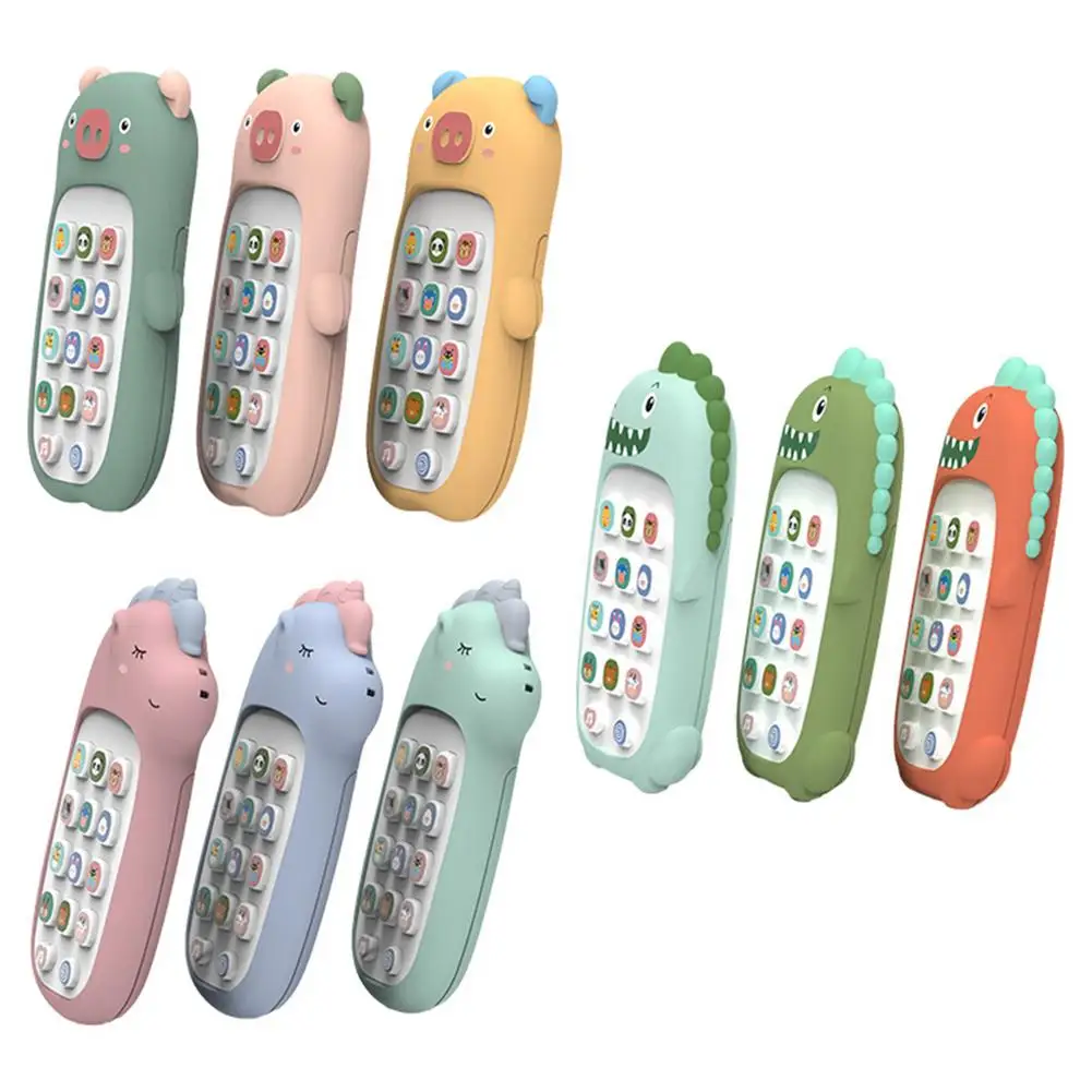 

Baby Phone Toy Dinosaur Mobile Telephone Early Educational Learning Machine Kids Gifts Telephone Music Sound Electronic Baby Toy