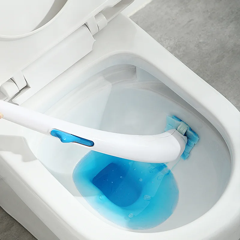 

The new disposable toilet brush can be thrown away toilet dead corners cleaning brush