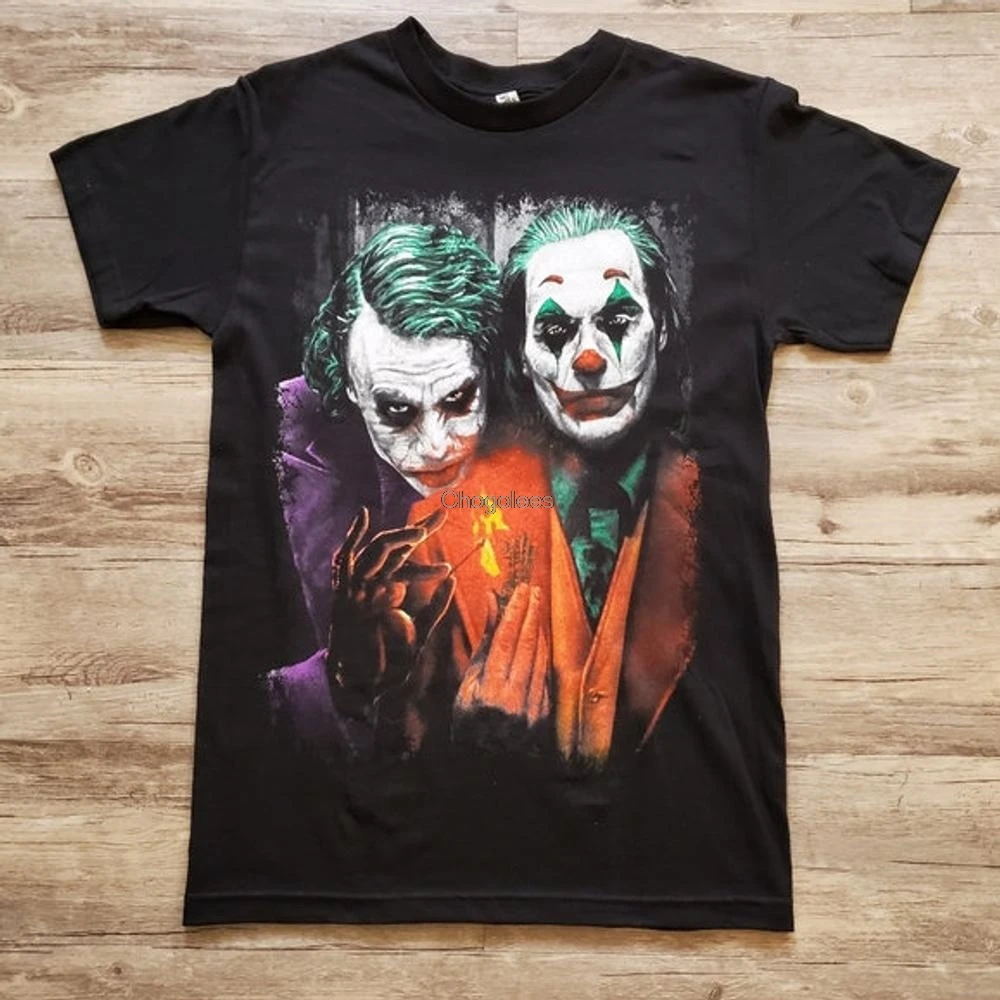 Футболка 2 Jokers Heath Ledger joaquine Phonenix футболка Wild подарок для Него друга мужчин и женщин