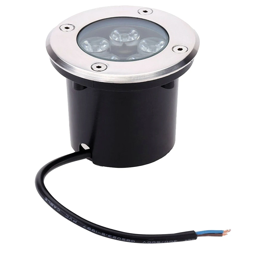 

5W Garden Path Floor Lamp Led Waterproof Easy Install DIY Bright High Power Round Dustproof Embedded Type Underground Light