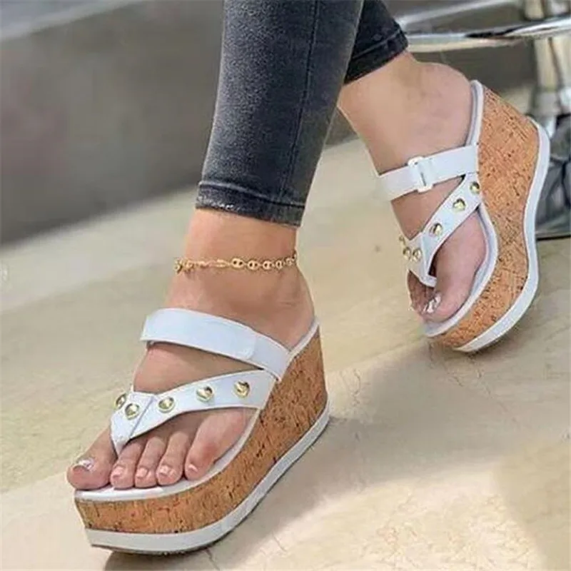 

Large size bottom women's slippers summer new style slope with womens sandals casual fashion platform slipper women shoes slides
