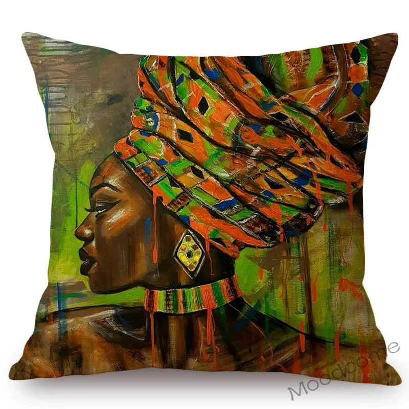 Красочные модные африканские женщины комиксы картина маслом Искусство