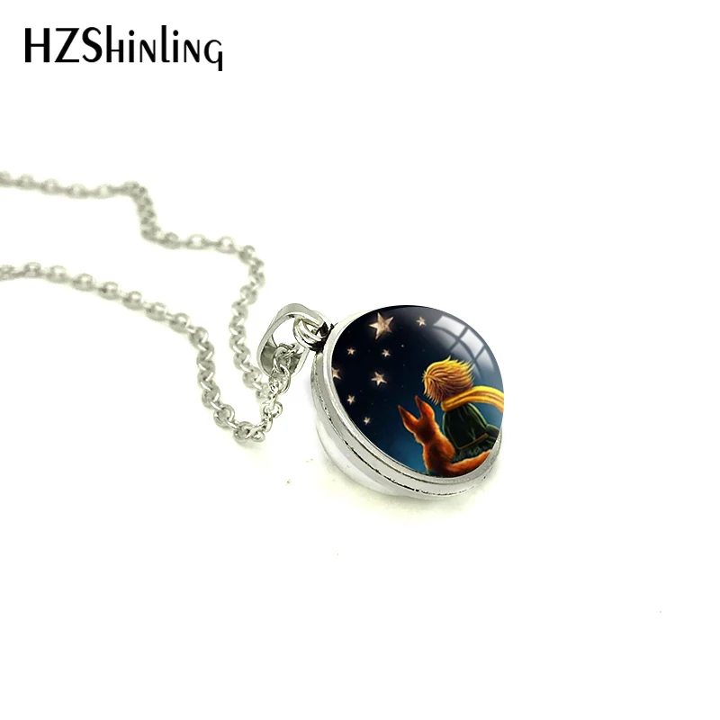Новинка Le Petit Prince стеклянная купольная двухсторонняя подвеска Маленький принц Ювелирное Украшение сказочное Ручное ремесло ожерелье для детей