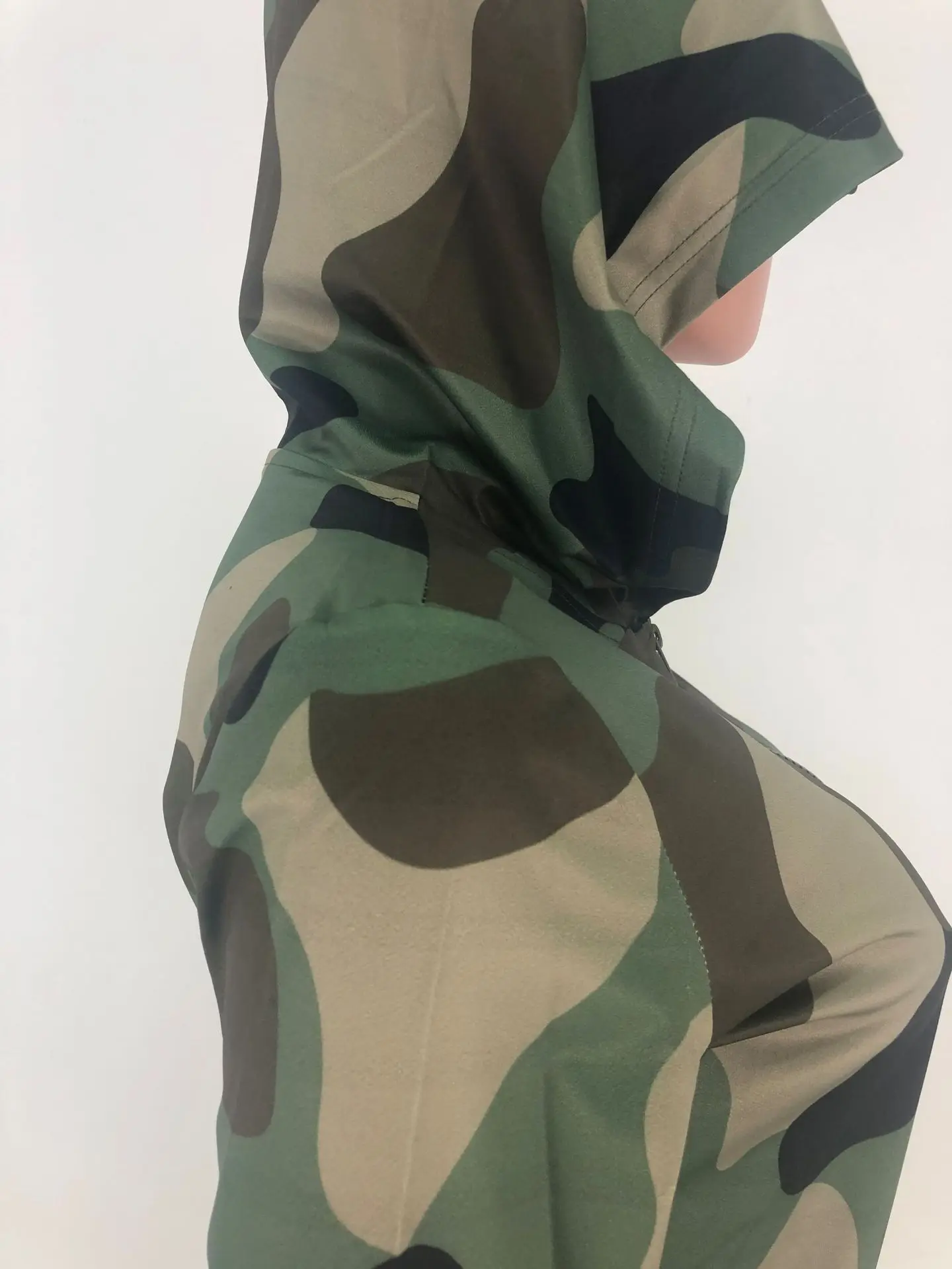 

Camouflage Printing Autumn Women Set Long Sleeve Zipper Tops And Pencil Pants Two Piece Sets Casual Tracksuits Sporty Outfits