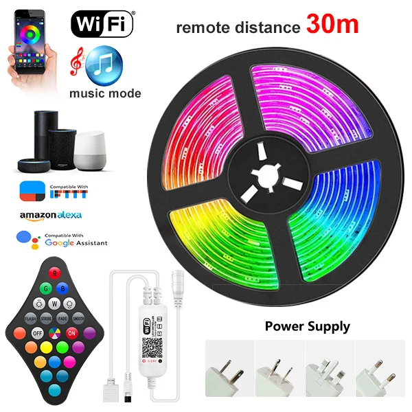 

BESTOPE WiFi RGB светодиодная лента 5м
