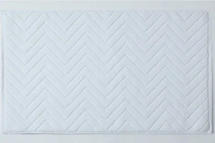 White Хлопковый коврик для ванной комнаты 45x75 см белый зеленый серый хаки геометрический удобный абсорбирующий коврик для чистки ног банное полотенце - Цвет: White