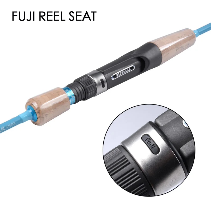 Гибкая Удочка SeekBass удочка для катушки FUJI М м 2-6 г сверхлегкая приманки форели |