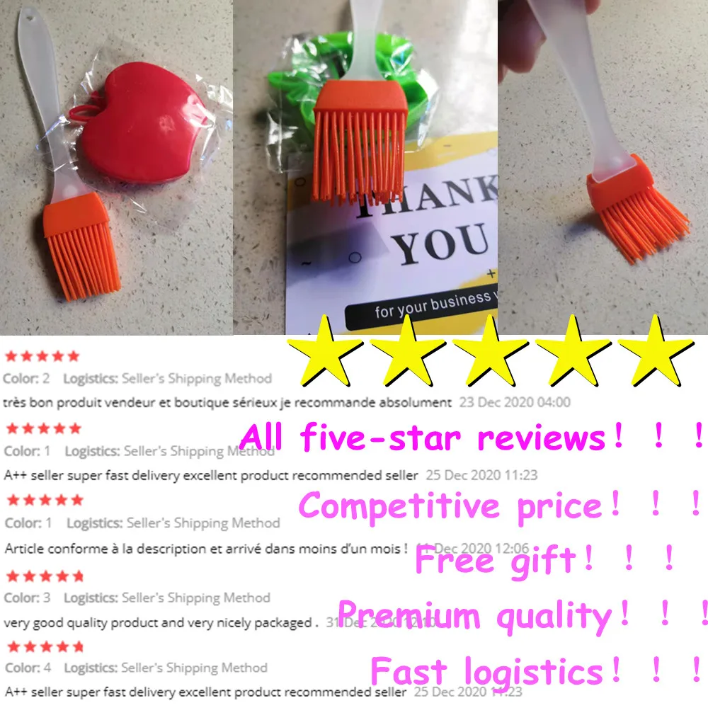 

Liquid Cake Brush Silicone Baking Oil Brushes Pastry Cream Bread BBQ Utensil Basting Oil Brushes grill brush kitchen Tool