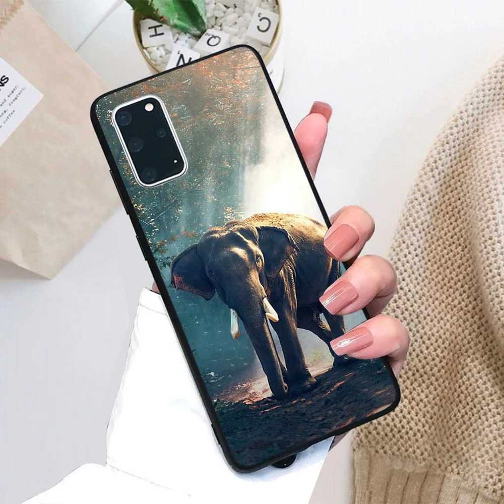 

For Samsung Galaxy Elephant Soft TPU Black Border Samsung Galaxy Case