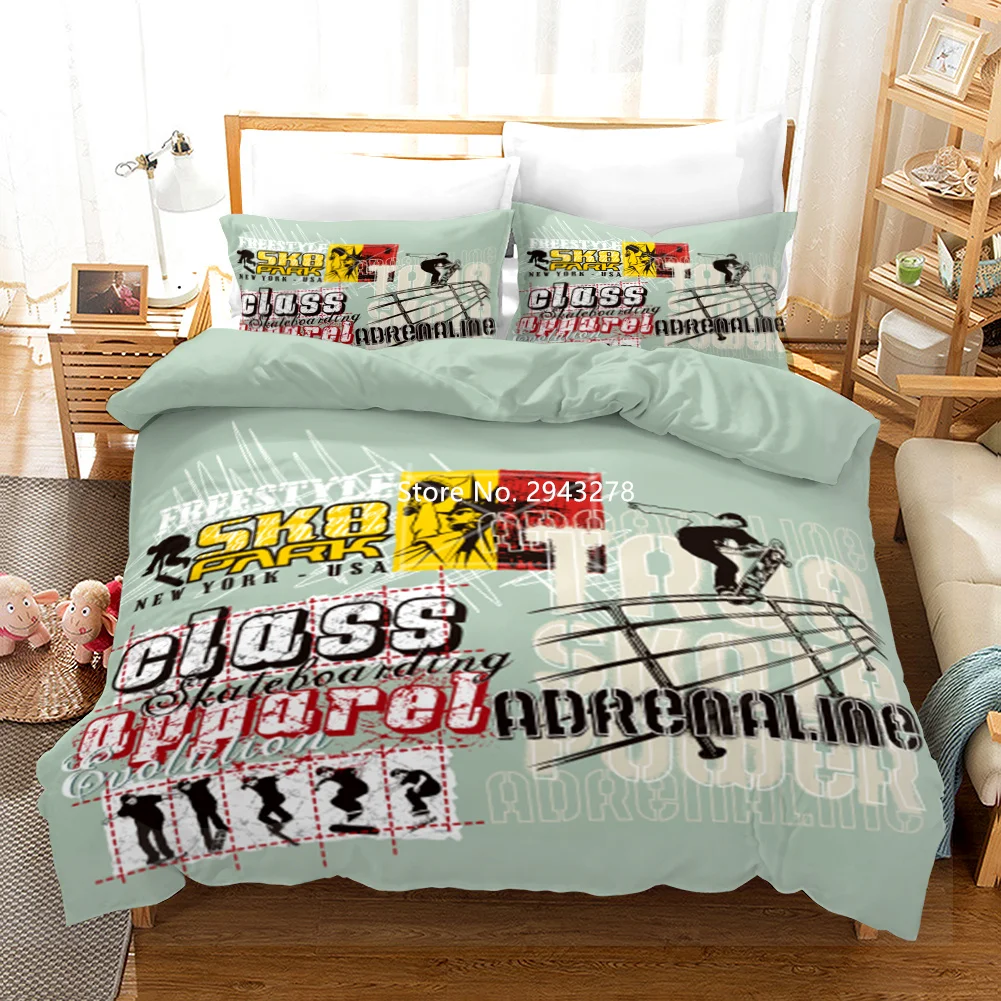 

3D Printed Bedding Set Stylish Duvet Covered Pillowcase Bed Home Spun Bedroom Decor Color Printed Deluxe Full-size Bedding