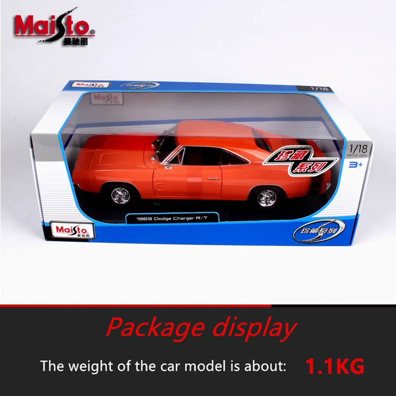 Maisto 1:18 Dodge классический автомобиль брелок для автомобильных ключей имитационная