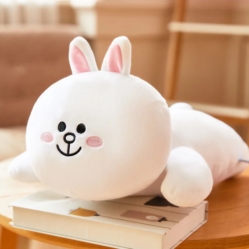 

rabbit bear plush toys sofa pillows lying rabbit stuffed kawaii sofa pillow dolldoll Anniversary gift for girlfriend