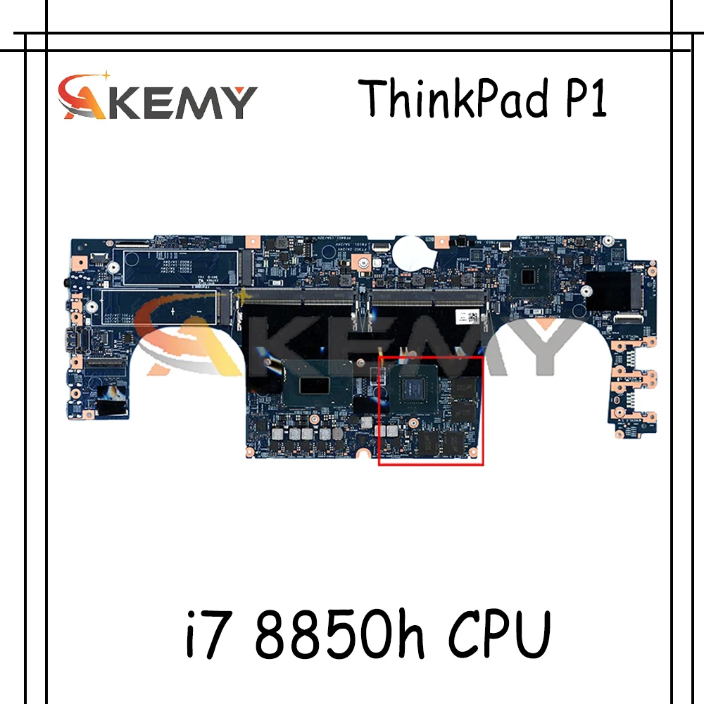 

Материнская плата для ноутбука Lenovo ThinkPad P1 17870-1 448.0DY04.0011 W/ i7 8850h Fru 01YU940 01YU684 01YU939 01YU683 01YU929