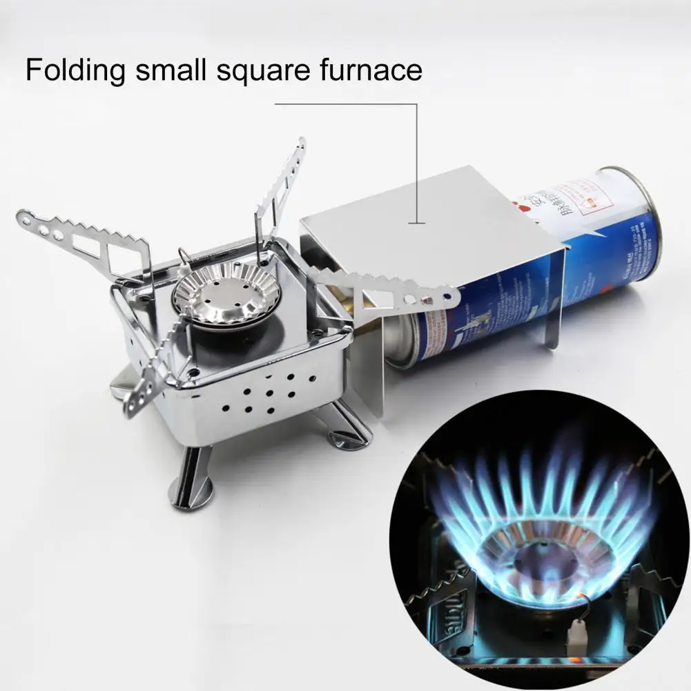 

Camping Stove Miniature Automatic Fire 1000W Folding Camping Gas Furnace for Outdoor Cooking Portable Gas Stove