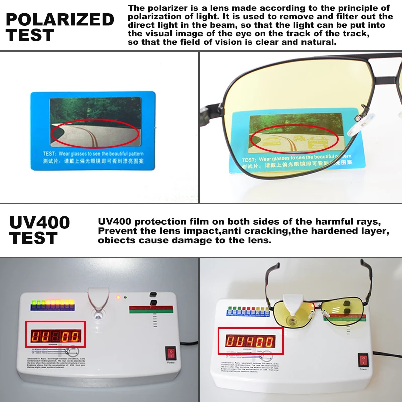 Day Night Intelligent Photochromic Polarized Sunglasses Men Sunglasses for Drivers Women Safety Driving UV400 Sun Glasses Oculos