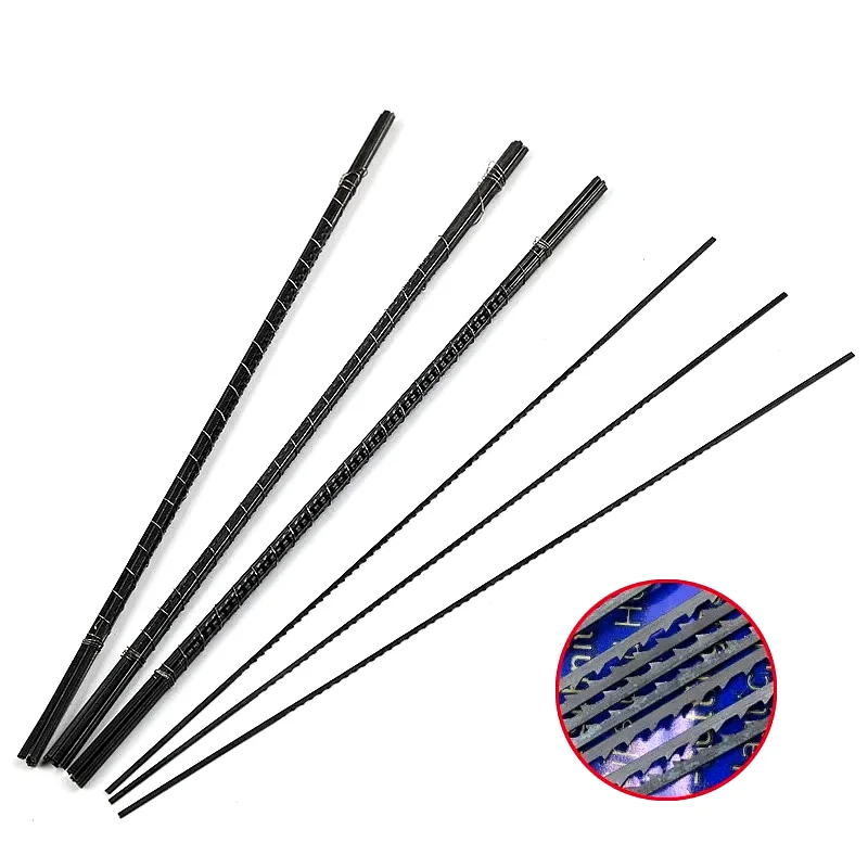 10 шт./компл. черный тон углерода Сталь обратный спиральный полотно пилы 1 #/2 #/10 #/12 #