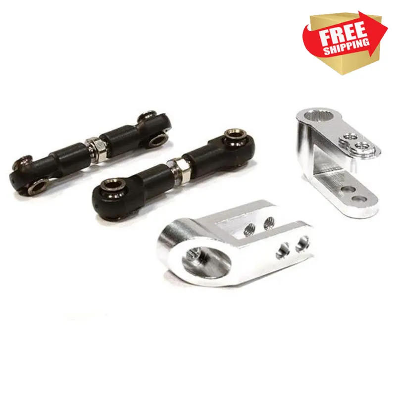 

RC Radio control car INTEGY Billet Machined Steering Servo Horn & Linkage Set for Traxs 1/10 Scale Summit option upgrade parts