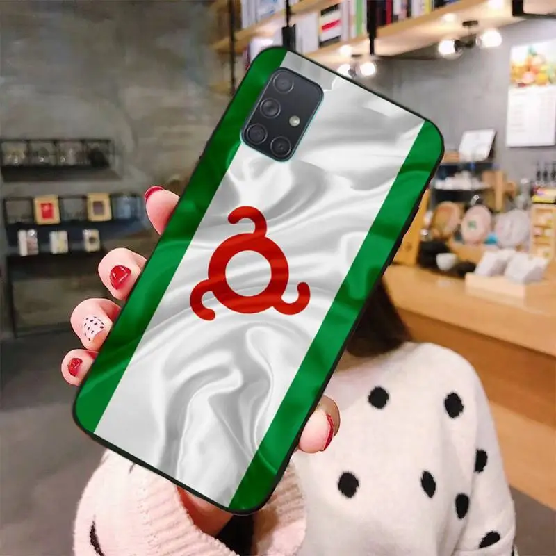 Чехол Ingushetia с национальным флагом для Samsung Galaxy A21S A01 A11 A31 A81 A10 A20E A30 A40 A50 A70 A80 A71 A51 -
