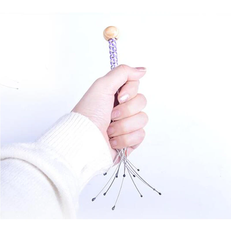 Массажер для головы с осьминогом со стальной проволокой снятия стресса | Красота