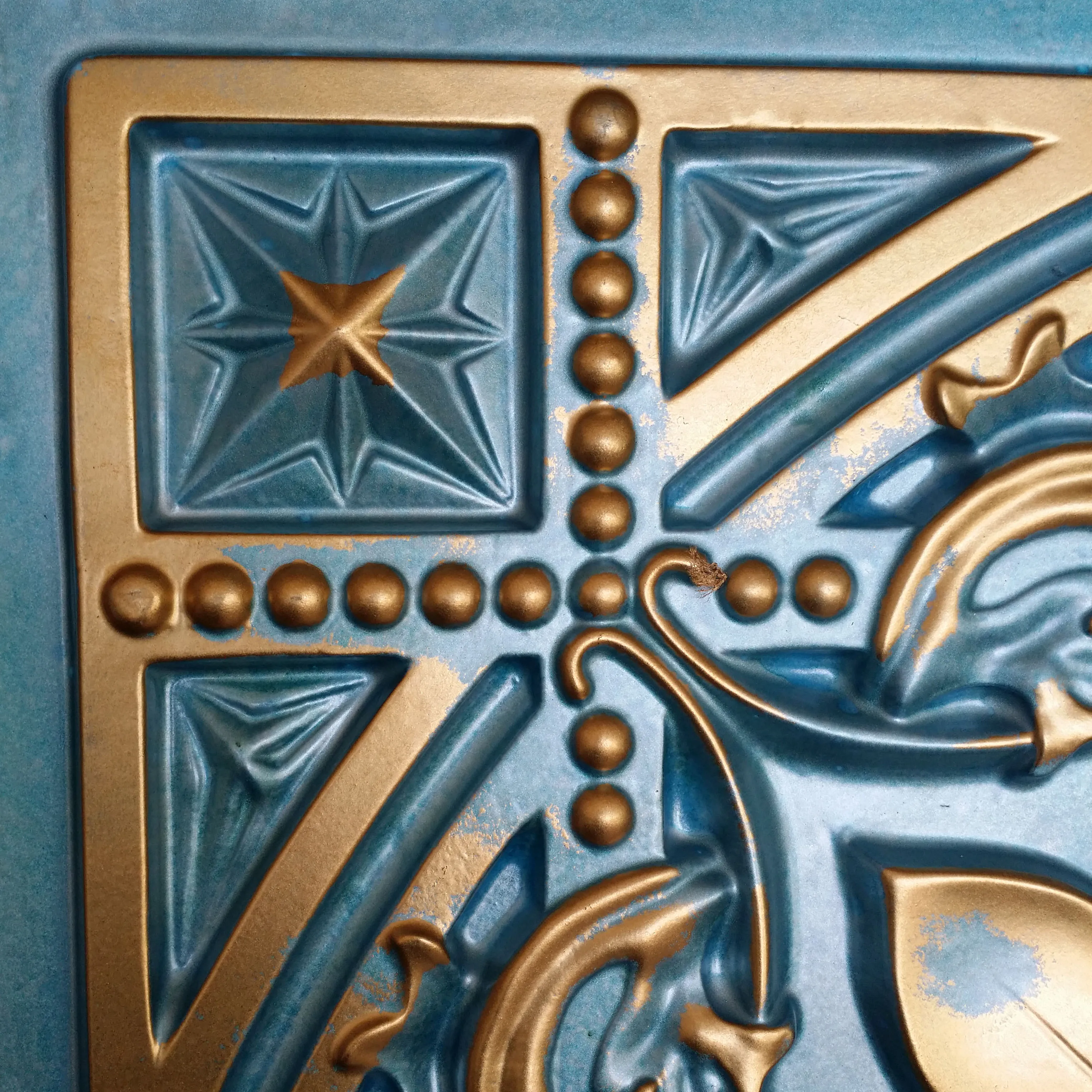 Потолочная Плитка голубого цвета для кафе паба ресторана настенные потолочные